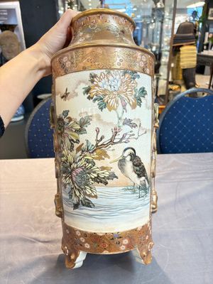 A pair of Japanese Satsuma vases, Meiji, 19th C. — 照片 3