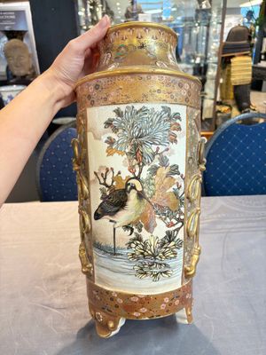A pair of Japanese Satsuma vases, Meiji, 19th C. — 照片 10