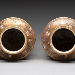 A pair of Japanese Satsuma vases, Meiji, 19th C. — 照片 5