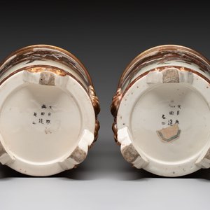 A pair of Japanese Satsuma vases, Meiji, 19th C. — 照片 6