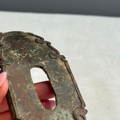 A pair of Khmer bronze horse attachments — photo 4