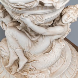 A pair of large bronze-mounted biscuit vases, signed Jammes, France, 19th C. — 照片 7