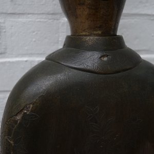 A pair of large Chinese bronze nodding-head figures for the Vietnamese market, 19th C. — 照片 12