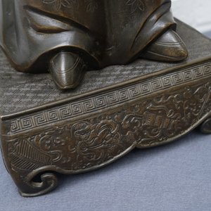 A pair of large Chinese bronze nodding-head figures for the Vietnamese market, 19th C. — 照片 31