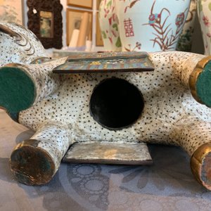 A pair of large Chinese cloisonné models of elephants, 19th C. — 照片 24