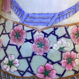 A pair of large Chinese famille rose 'court scene' vases, 19th C. — 照片 54
