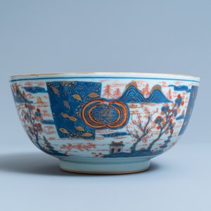 A pair of large Chinese Imari-style bowls, Kangxi — photo 5