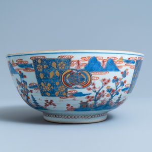 A pair of large Chinese Imari-style bowls, Kangxi — photo 8