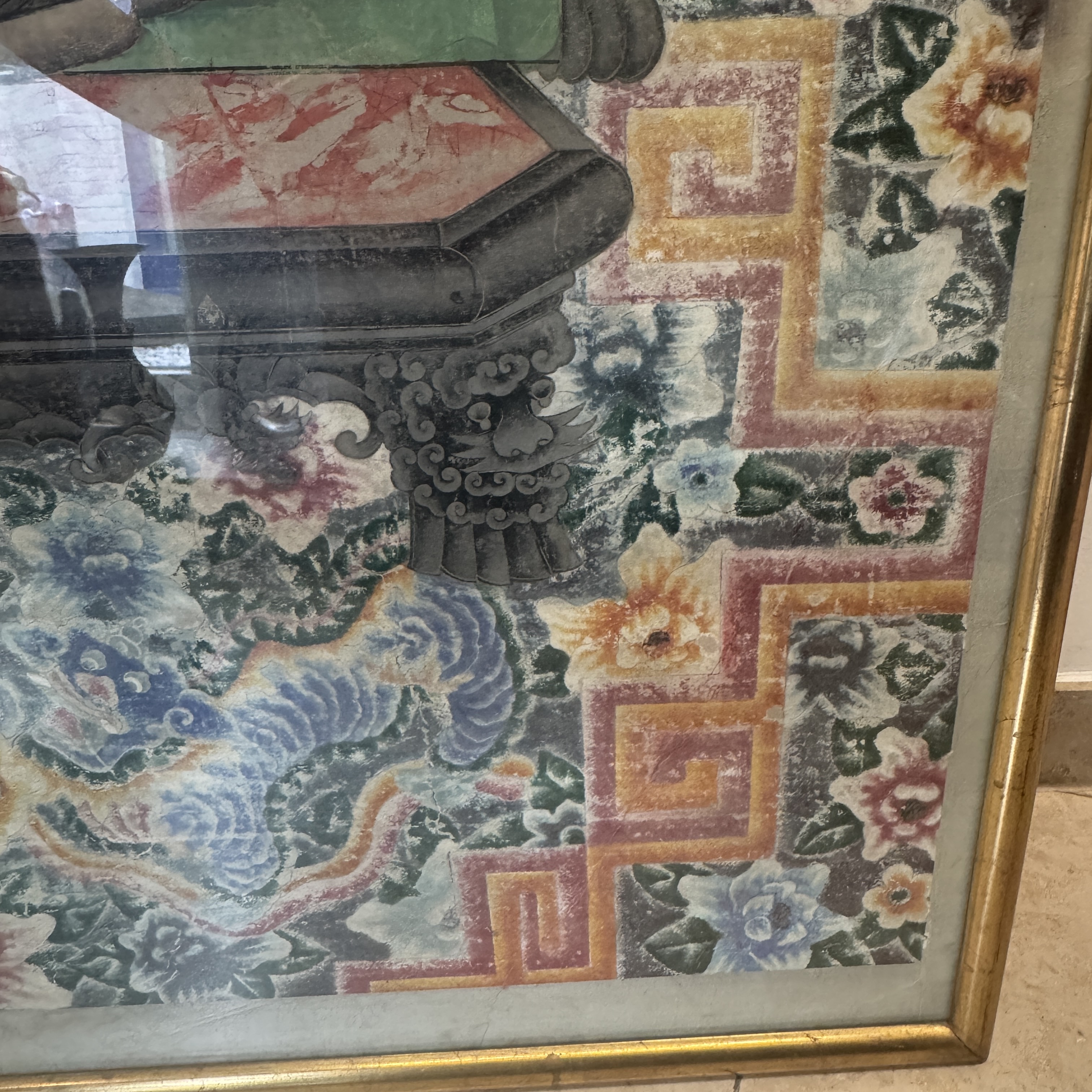 A pair of large Chinese inscribed ancestor portraits — foto 16