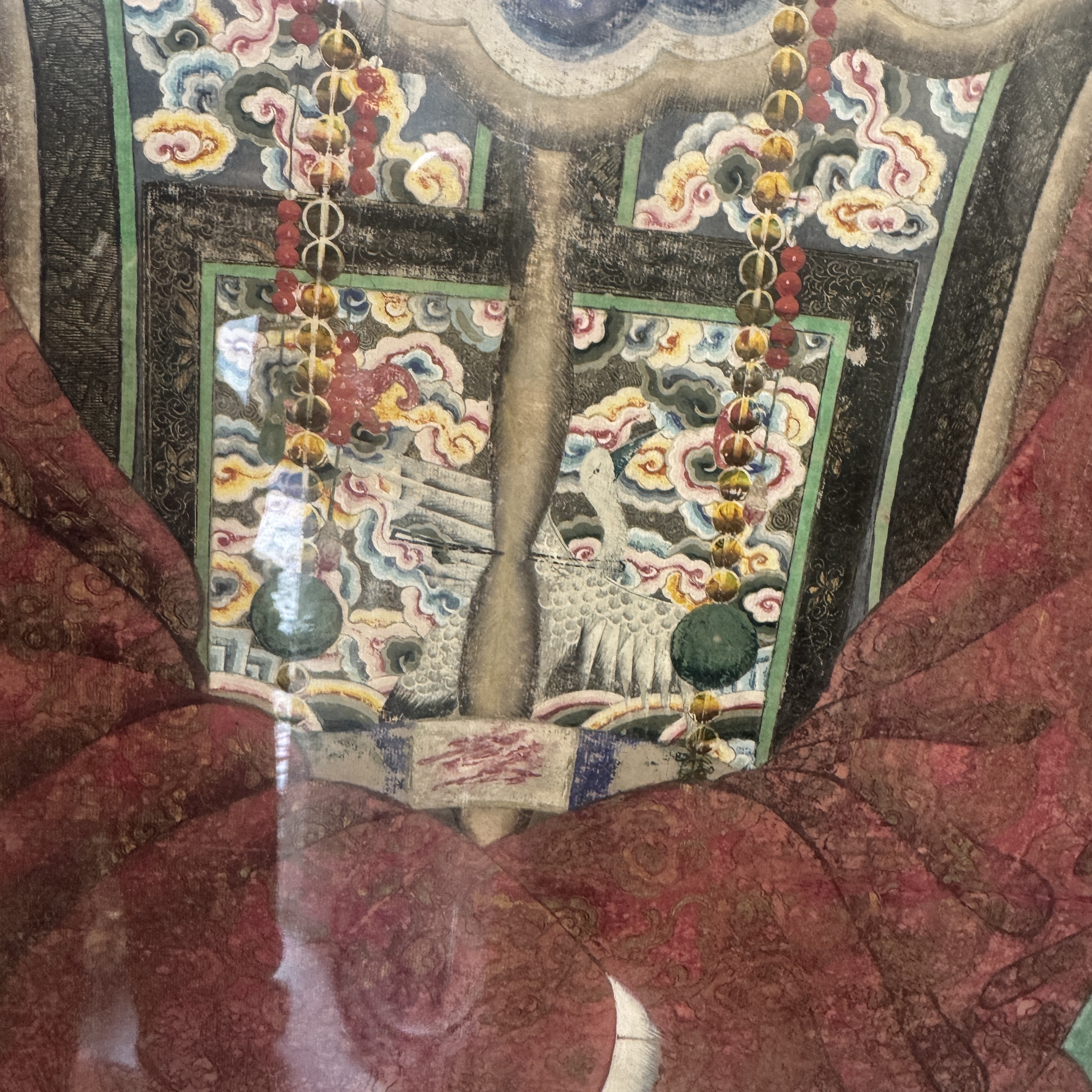 A pair of large Chinese inscribed ancestor portraits — foto 20