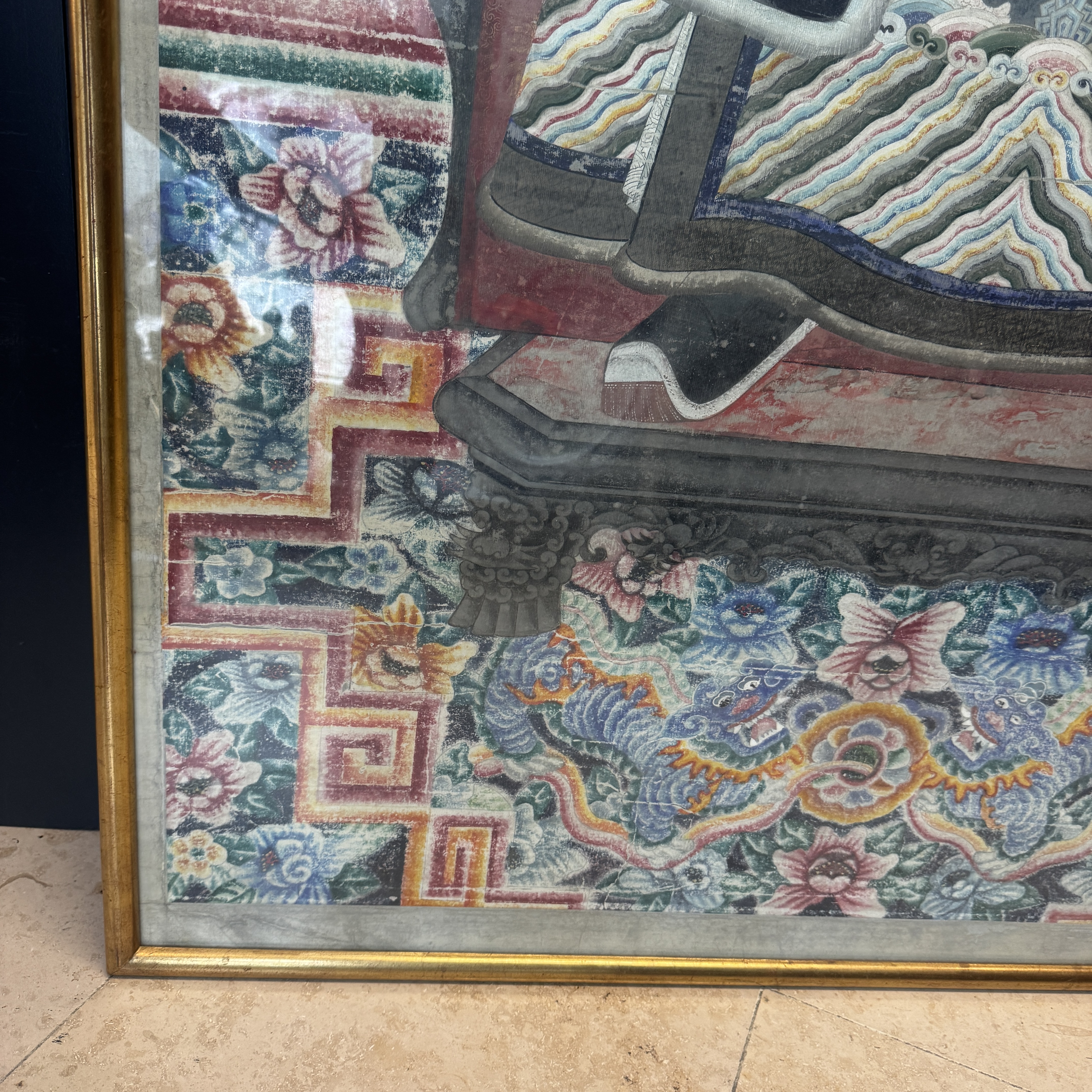 A pair of large Chinese inscribed ancestor portraits — foto 25