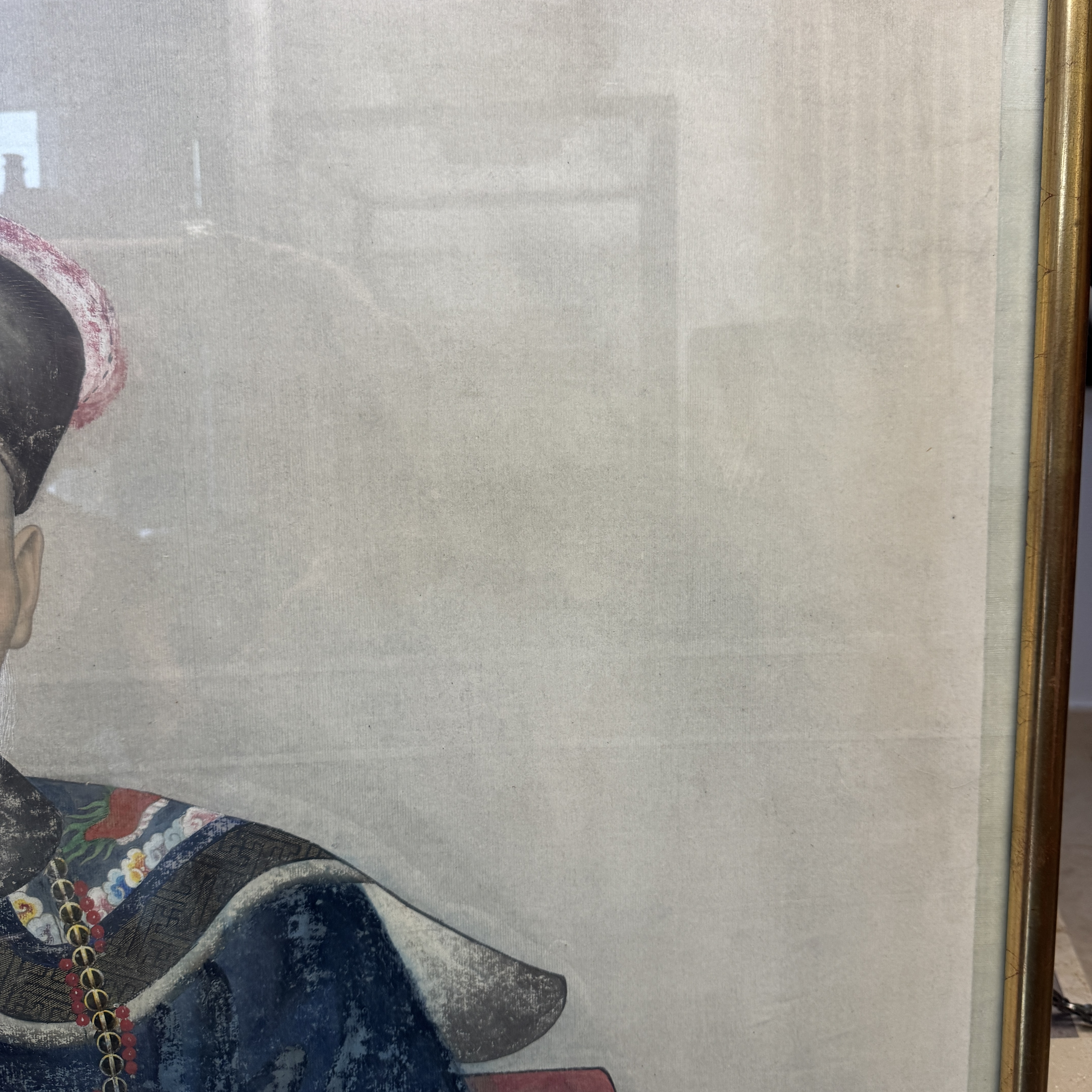 A pair of large Chinese inscribed ancestor portraits — foto 34