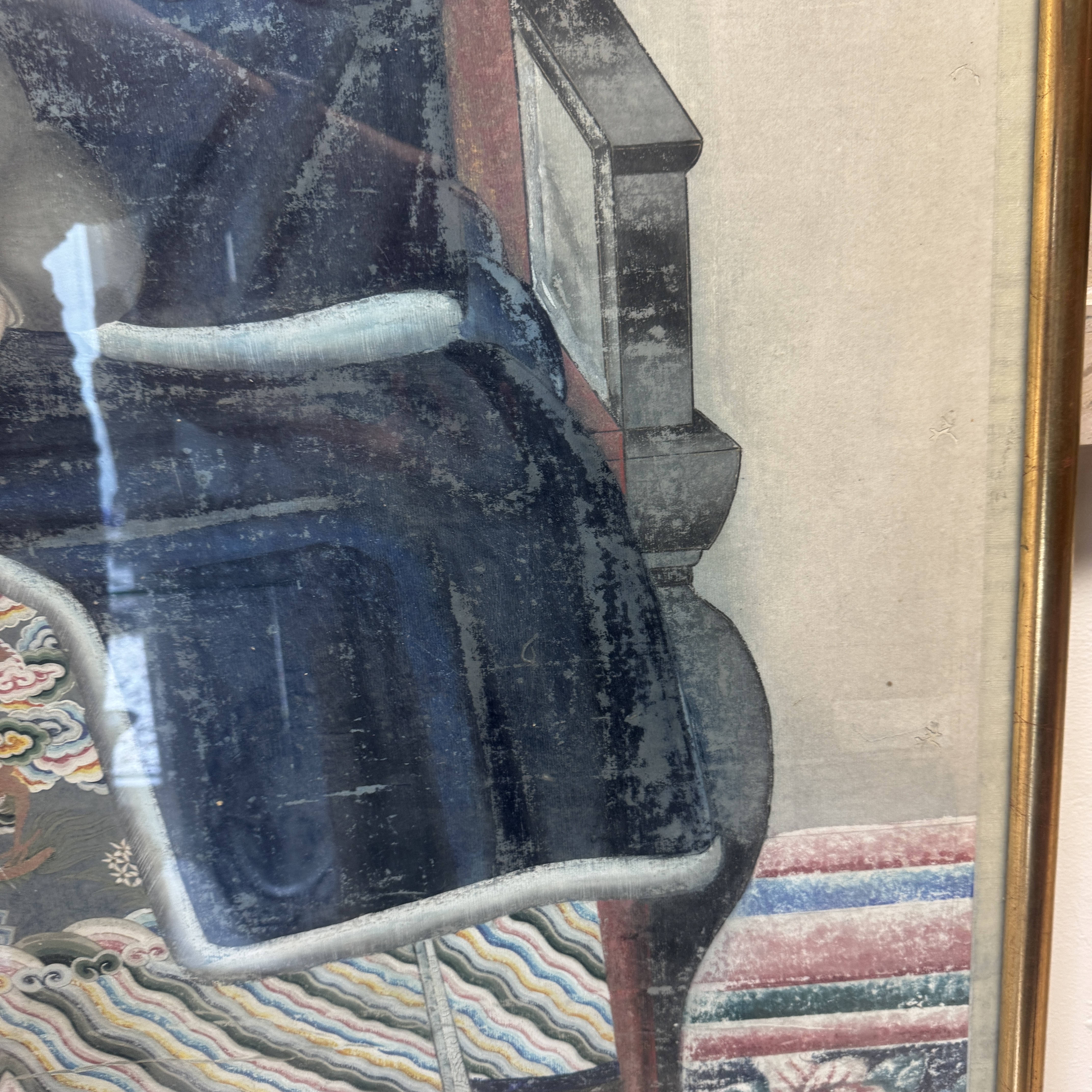 A pair of large Chinese inscribed ancestor portraits — foto 36