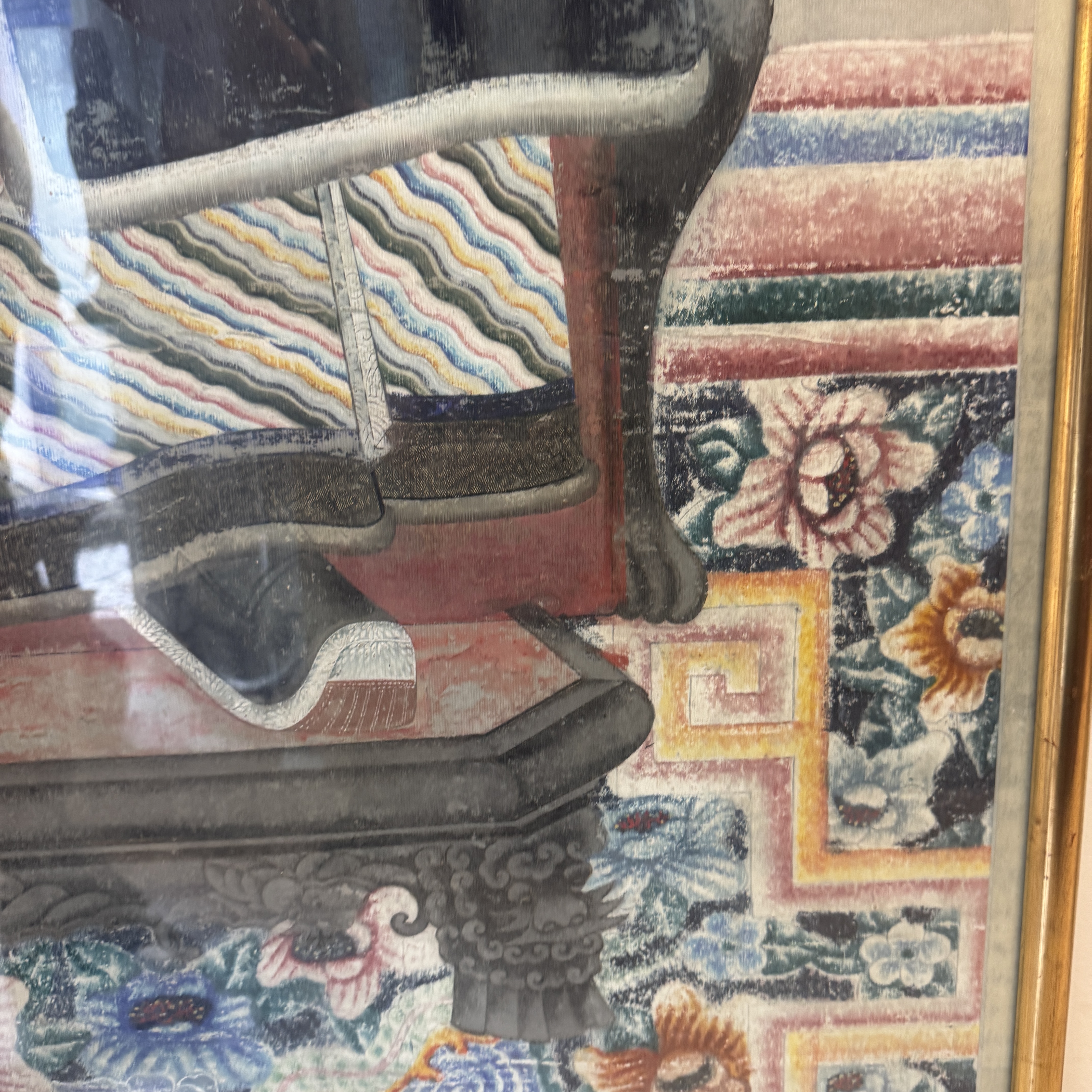 A pair of large Chinese inscribed ancestor portraits — foto 37