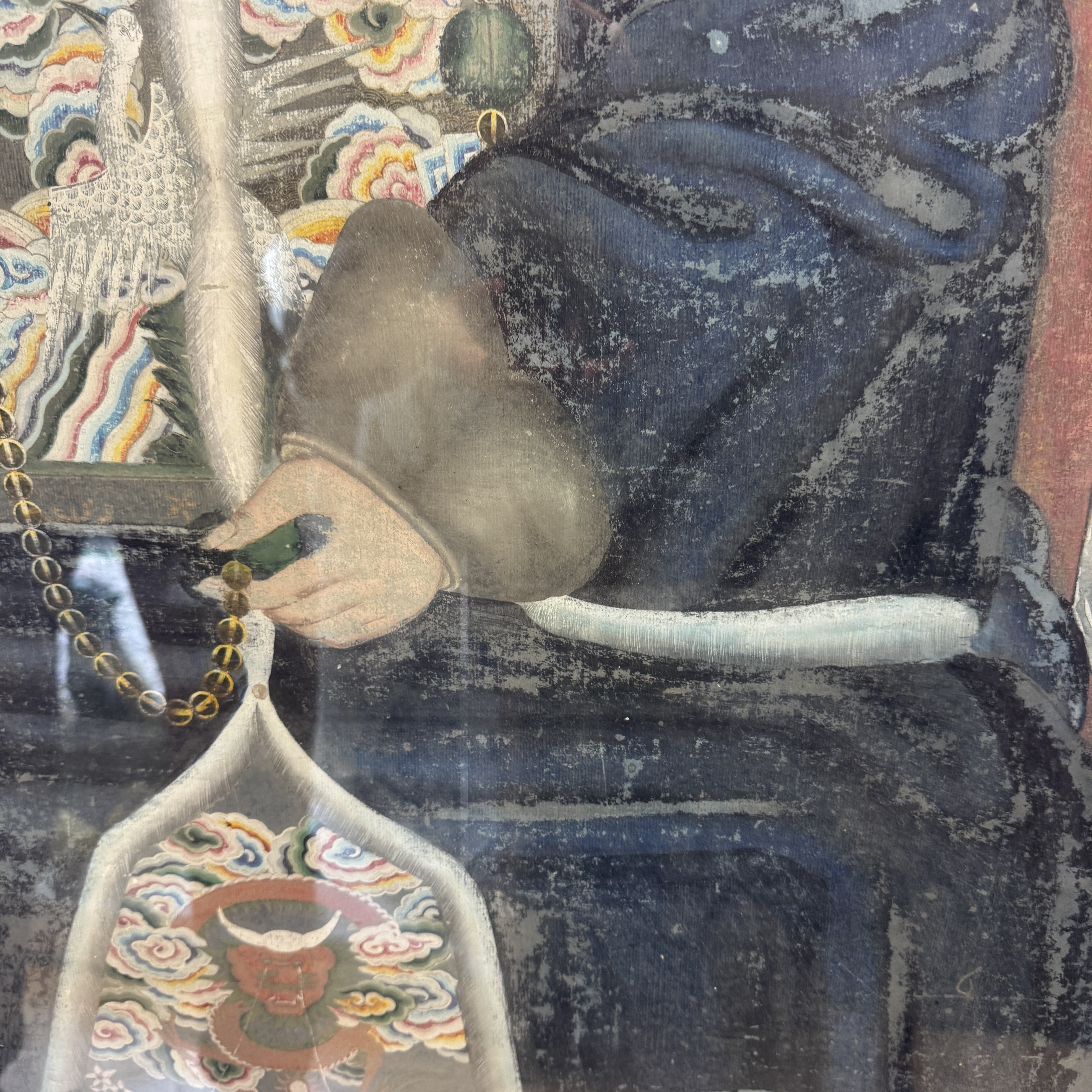 A pair of large Chinese inscribed ancestor portraits — foto 42