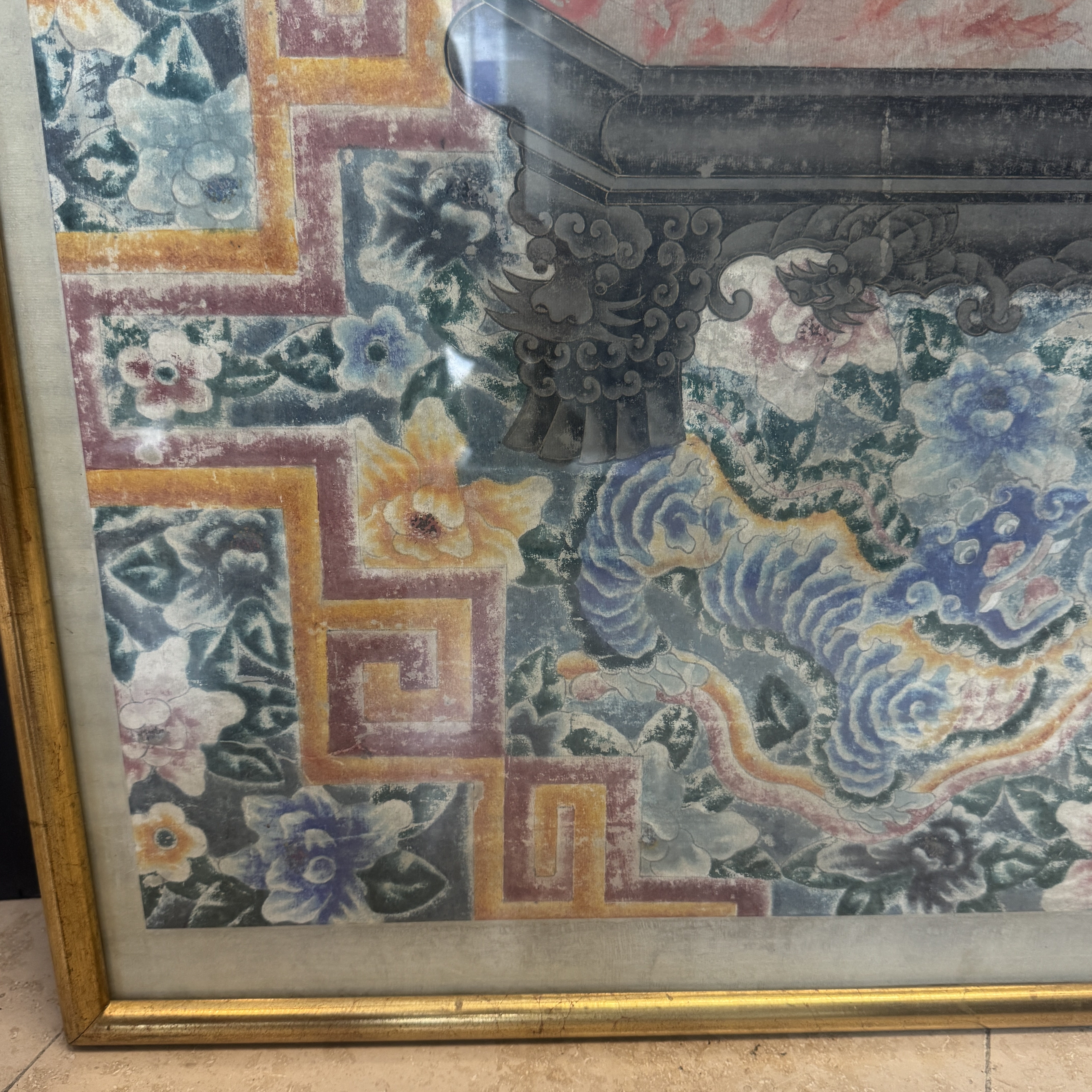 A pair of large Chinese inscribed ancestor portraits — foto 2