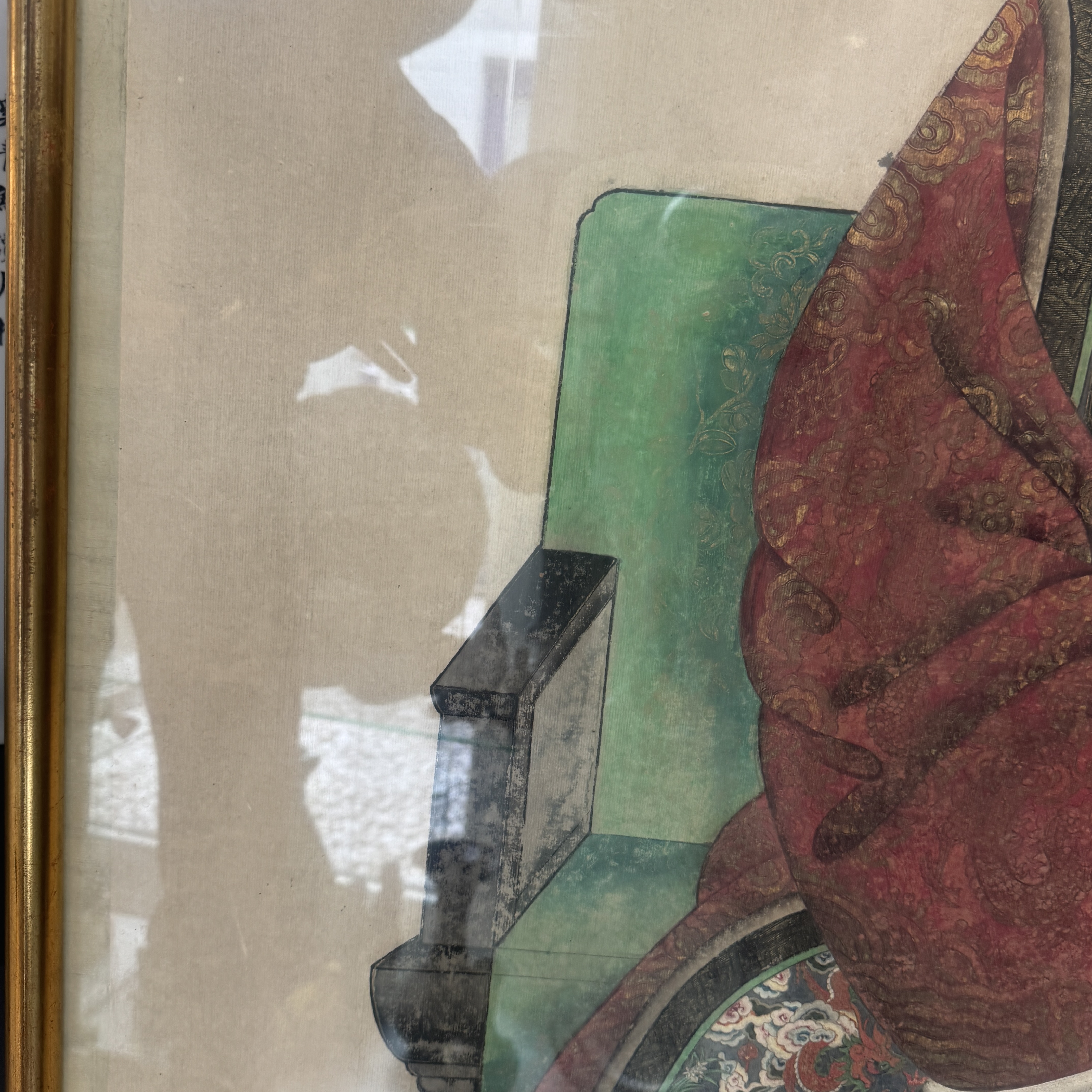 A pair of large Chinese inscribed ancestor portraits — foto 5