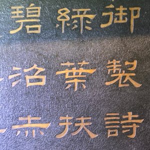 A pair of large Chinese lacquered wood inscribed panels with applied ivory, Qianlong — photo 44