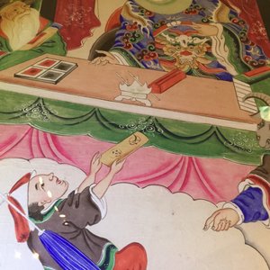 A pair of large Chinese paintings, 19th C. — 照片 28
