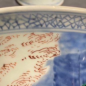 A pair of large Chinese wucai 'gu' vases, Transitional period — photo 21