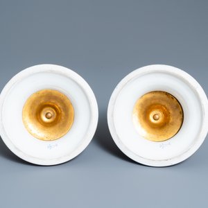 A pair of large French Sèvres-style vases with gilded bronze mounts, signed Le Berre, 19th C. — 照片 8
