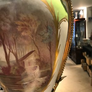 A pair of large gilt bronze-mounted Sèvres porcelain vases, France, 19th C. — photo 52