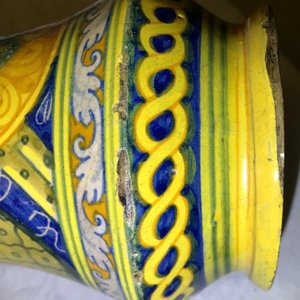 A pair of large polychrome Italian maiolica albarelli, Palermo, Lazzaro workshop, ca. 1600 — 照片 29
