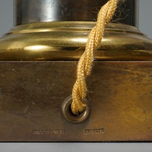 A pair of large signed Maison Charles lotus flower lamps, ca. 1960 — photo 7