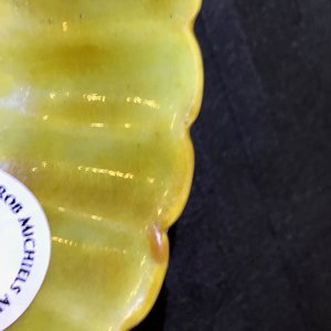 A pair of lobed Chinese blue and white yellow edge plates, 'hare' mark, Wanli — 照片 15