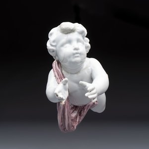 A pair of manganese and white Delftware putti, France or Germany, 19th C. — foto 11