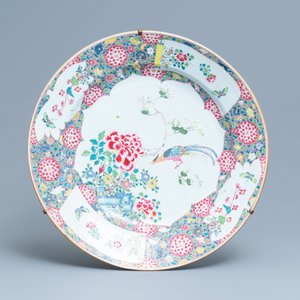 A pair of massive Chinese famille rose chargers, Yongzheng — 照片 4