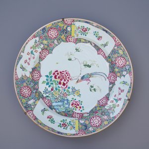 A pair of massive Chinese famille rose chargers, Yongzheng — 照片 8
