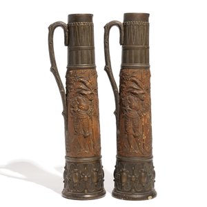 A pair of massive German stoneware beer steins, 19/20th C. — photo 3