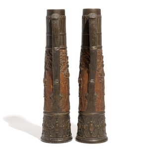 A pair of massive German stoneware beer steins, 19/20th C. — photo 4