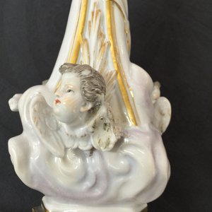 A pair of Meissen porcelain candlesticks, Germany, 19th C. — photo 11