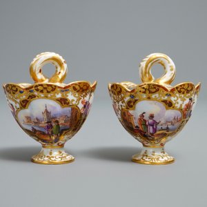 A pair of Meissen porcelain 'Kauffahrtei' spice bowls and covers, Germany, 18th C. — 照片 2