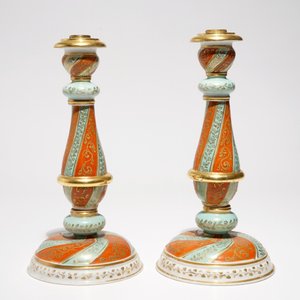 A pair of Paris porcelain candlesticks, Jacob Petit, 19th C. — 照片 2