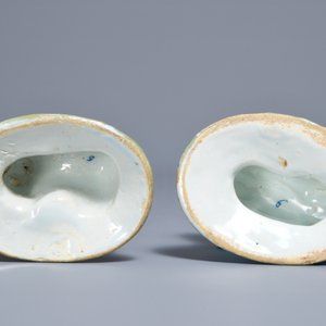 A pair of polychrome Dutch Delft models of goats, 18th C. — 照片 6
