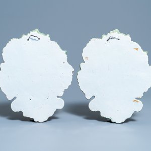A pair of polychrome Dutch Delft plaques with countryside scenes, 19th C. — photo 2