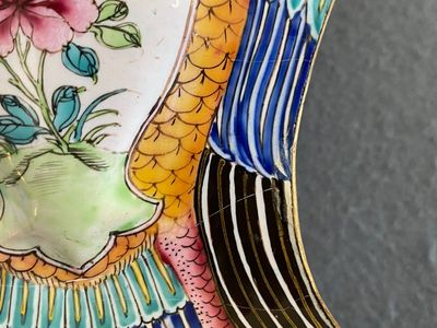 A pair of rare Chinese Canton enamel 'double eagle' vases, Yongzheng — photo 11