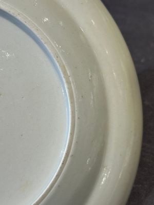 A pair of rare Chinese Canton famille rose armorial plates with the arms of Wight, ca. 1810 — photo 12