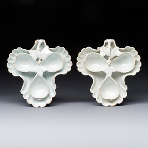 A pair of rare white-glazed spice boxes, France, 18th C. — foto 2