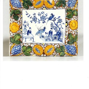 A pair of rectangular Dutch Delft 'mixed technique' plaques, 1st quarter 18th C. — photo 6