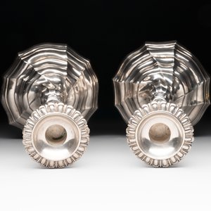 A pair of silver candlesticks, Ghent, dated 1782 — photo 10