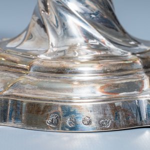 A pair of silver candlesticks, marked Carel Benninck, Bruges, dated 1778 — photo 10