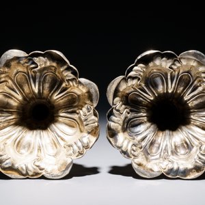 A pair of silver candlesticks, poss. Austria, 19th C. — photo 6
