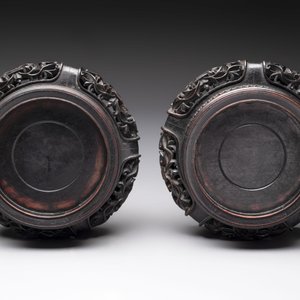 A pair of small Chinese grisaille 'hu' vases with winter landscapes, Qianlong and Tangying marks, Republic — photo 8