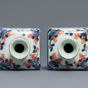 A pair of square Chinese Imari-style caddies, Kangxi — 照片 7