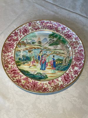 A pair of unusual and fine Chinese Canton famille rose dishes, 19th C. — 照片 1