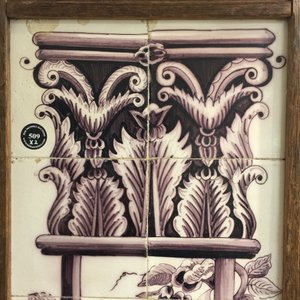 A pair of vertical Dutch Delft manganese tile panels, prob. Utrecht, 2nd half 18th C. — photo 13